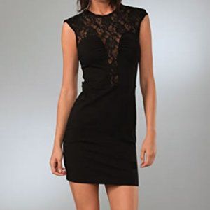 Black Mini Dress with Lace